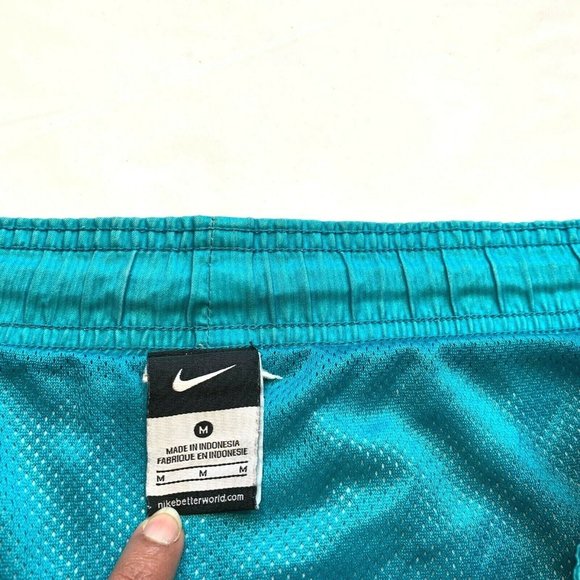 Nike Swim Trunks Board Shorts Mens Medium M Mesh Brief‎ Swoosh Colorful Striped - Picture 7 of 12